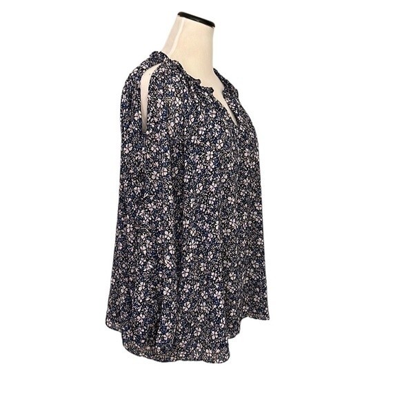 Nordstrom's brand 1.State Chateau Floral Cold-Shoulder Ruffle Sleeves Blouse 3X - Picture 12 of 12